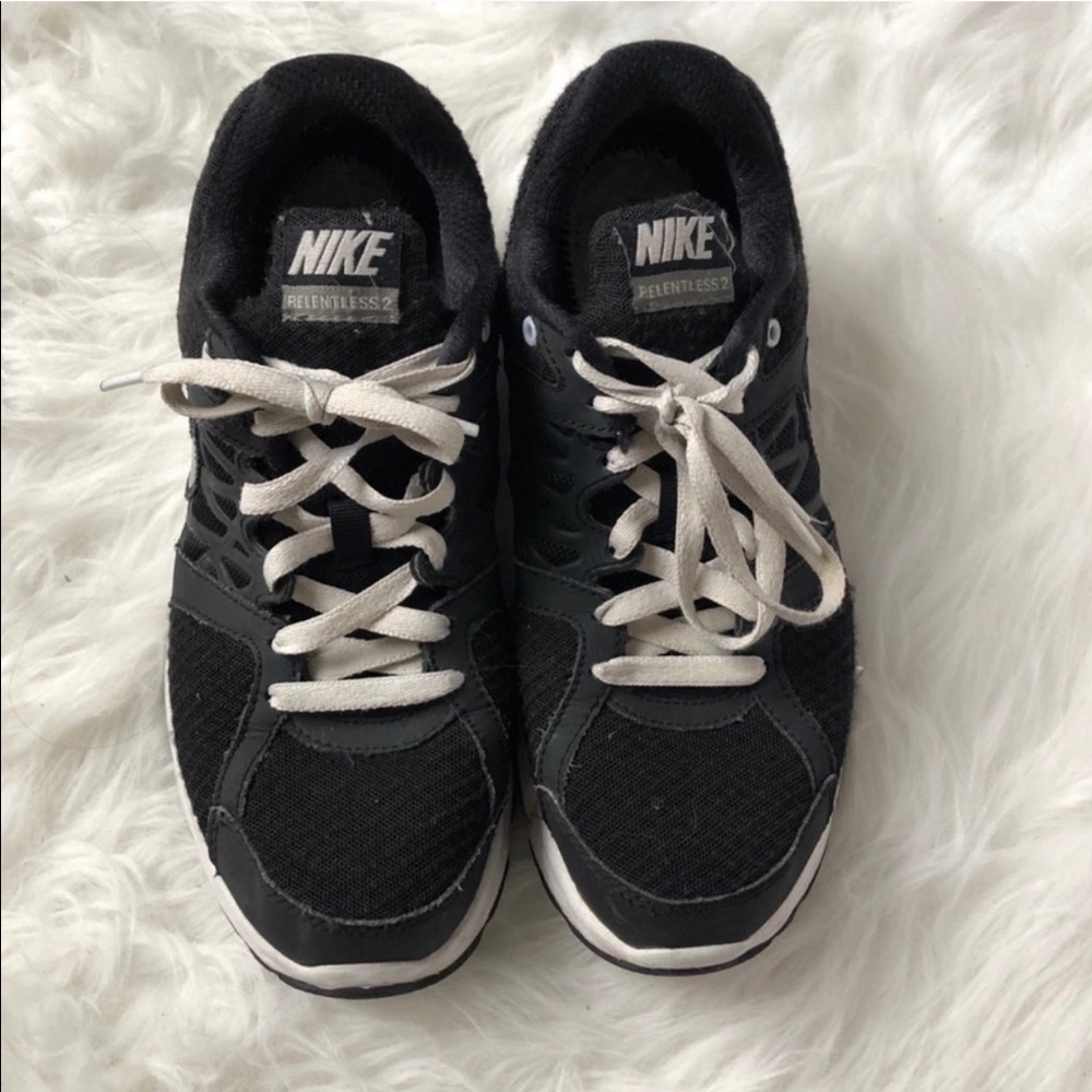Black and White Nike Sneakers Running Training